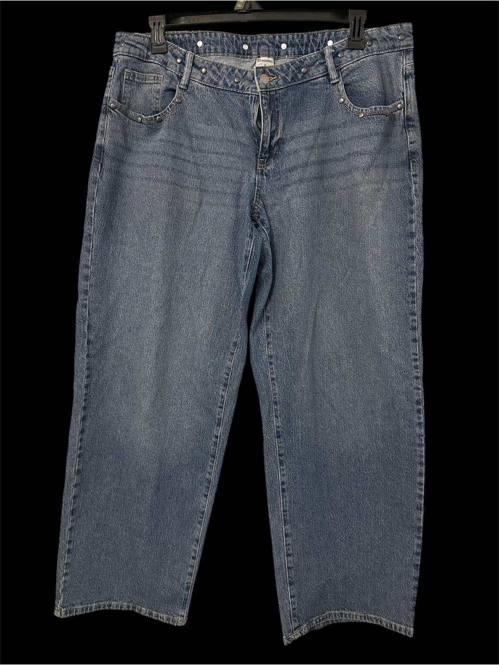 No Boundaries Studded Wide Leg Baggy Jeans